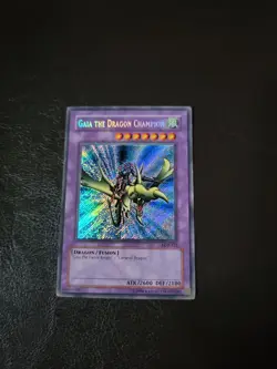 YuGiOh Gaia The Dragon Champion Unlimited Holo #LOB-125 NM-MT OC859 - Image 1