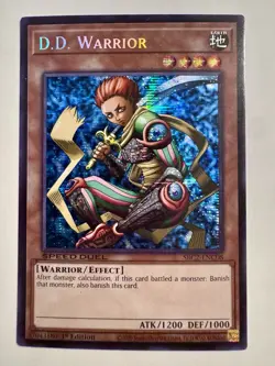 Yugioh! LP D.D. Warrior - SBC2-ENC08 - Prismatic Secret Rare - 1st Edition Light - Image 1