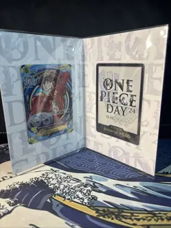 One Piece Day 24 Monkey.D. Luffy Japanese Promo Set New & Sealed - Image 1