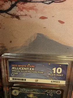 Jellicent EX 168/086 Graded ACE 10 White Flare Pokemon Card Perfect Sub Grades - Image 5