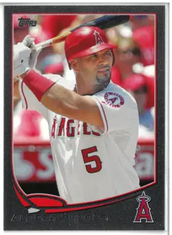 2013 Topps Black Albert Pujols #350 SN# 24/62 Angels Cardinals HOF - Image 1