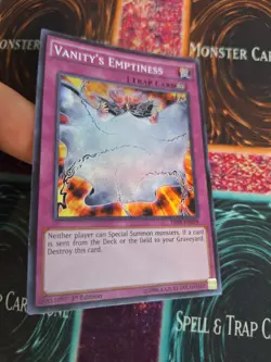 Yugioh Vanity's Emptiness THSF-EN059 Super Rare 1st Edition Near Mint - Image 2