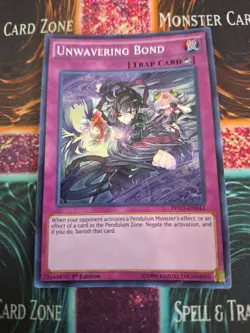 Yugioh Unwavering Bond SHVI-EN079 Super Rare 1st Edition Near Mint - Image 1