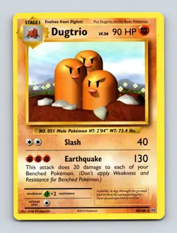 Dugtrio 56/108 XY - Evolutions Non Holo Pokemon Card NM/LP - Image 1