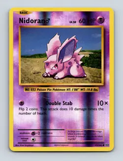 Nidoran M 43/108 XY - Evolutions Non Holo Pokemon Card NM/LP - Image 1