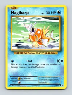 Magikarp 33/108 XY - Evolutions Non Holo Pokemon Card NM/LP - Image 1