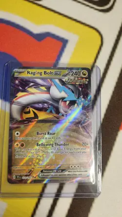 Pokemon TCG Temporal Forces Raging Bolt ex 123/162 Holo Rare Card LP - Image 2