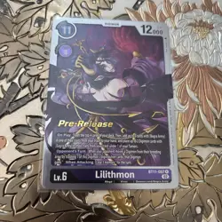 Digimon Card Game Lilithmon BT11-087 Foil Pre-Release - Image 1
