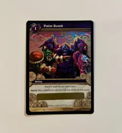 WoW TCG Icecrown Loot 1/3 PAINT BOMB ICECROWN Unscratched Unredeemed Card Look!! - Image 1