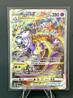Pokemon Crown Zenith Mewtwo VSTAR GG44/GG70 Full Art Mint Card Charizard - Image 1
