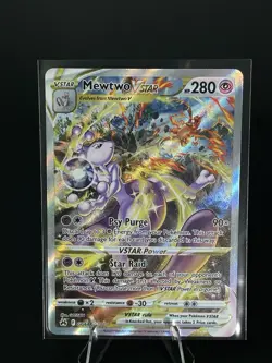 Pokemon Crown Zenith Mewtwo VSTAR GG44/GG70 Full Art Mint Card Charizard - Image 5
