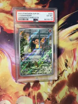 2023 POKEMON CHARMANDER #44 OBSIDIAN FLAMES ETB PROMO CARD PSA 6 - Image 1