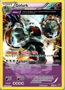 Pokemon TCG Golurk 35/98 Ancient Origins NM - Image 1