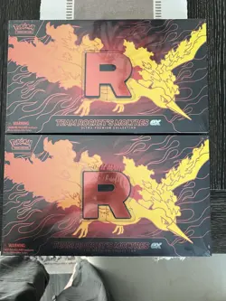 Pokemon Team Rocket's Moltres EX Ultra-Premium Collection 2 Boxes English TCG - Image 1