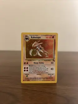Pokemon TCG Kabutops 9/63 Holo Rare Unlimited LP Fossil - Image 1
