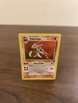 Pokemon TCG Kabutops 9/63 Holo Rare Unlimited LP Fossil - Image 2