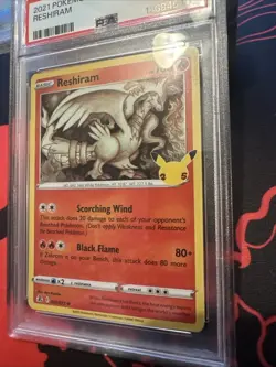 RESHIRAM PSA 10 2021 POKEMON SWORD & SHIELD CELEBRATIONS #002/025 PSA 10 MINT - Image 3