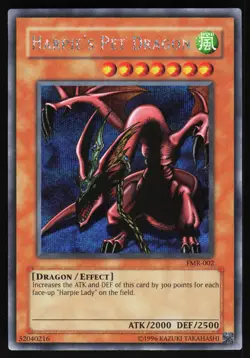 Harpie's Pet Dragon Forbidden Memories FMR-002 Yugioh Card Prismatic Secret VLP - Image 1