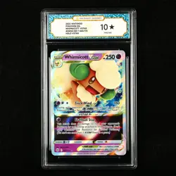 TQG 10 PRISTINE 2022 Pokemon ENG Whimsicott VSTAR 065/172 HOLO VSTAR - Image 1