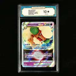 TQG 10 PRISTINE 2022 Pokemon ENG Whimsicott VSTAR 065/172 HOLO VSTAR - Image 2