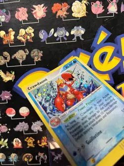 Pokemon TCG Crawdaunt - 3/97 - Ex Dragon - Holo Rare - 2003 - NM - SWIRL - Image 3