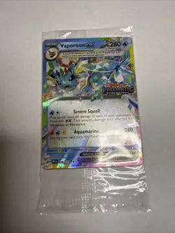 Pokemon Prismatic Evolutions Vaporeon ex 023/131 Surprise Box Stamped Sealed NM - Image 1