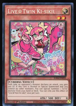 Live Twin Ki-sikil PCR RA04-EN035 Yugioh TCG Card Prismatic Collector's Rare NM - Image 1