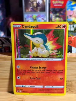 CYNDAQUIL SWSH221 Sword & Shield Promo P Holo Pokemon TCG LP - Image 1