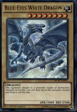 Blue-Eyes White Dragon 1st Ed Ultra Rare MVP1-EN055 Yu-Gi-Oh! - Image 1