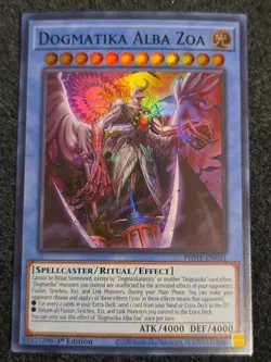 Super Rare - Dogmatika Alba Zoa 1st Ed. YuGiOh Photon Hypernova #PHHY-EN031 NM - Image 1
