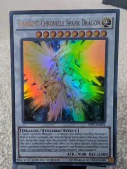 YuGiOh! Stardust Chronicle Spark Dragon YF09-EN001 Ultra Rare - Image 1