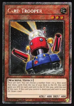 Card Trooper (Platinum Secret Rare) RA03-EN172 Yugioh TCG Card NM - Image 1