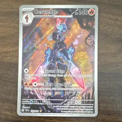 Pokemon Ceruledge 197/191 SV08 Surging Sparks Illustration Rare Full Art Holo LP - Image 1
