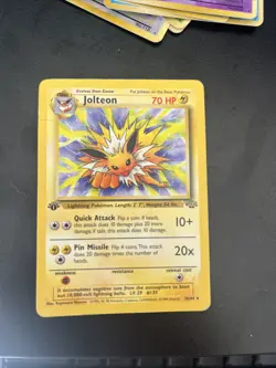1st Edition Jolteon 20/64 Jungle Set Non Holo Rare Vintage 1999 Pokemon Card- NM - Image 1