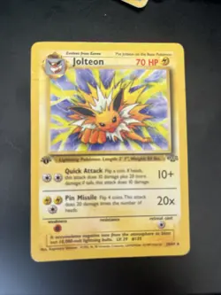 1st Edition Jolteon 20/64 Jungle Set Non Holo Rare Vintage 1999 Pokemon Card- NM - Image 2