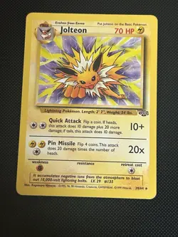 Pokemon TCG Jolteon Jungle 20/64 Non-Holo Card Unlimited Rare NM Condition - Image 3
