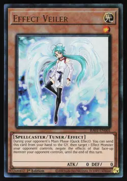 Effect Veiler (PUR) RA01-EN003 Yugioh TCG Card Prismatic Ultimate Rare NM - Image 1