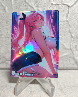 Nicole ZZZ Trading Card Waifu Goddess Story Anime Girl holo Karte Manga Full Art - Image 1