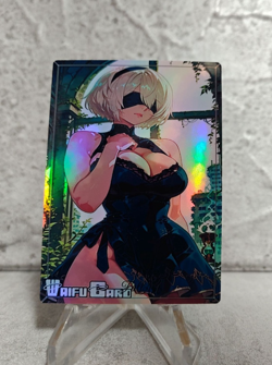 Nier Automata Trading Card Waifu Goddess Story Anime Girl holo Karte Manga Full - Image 1
