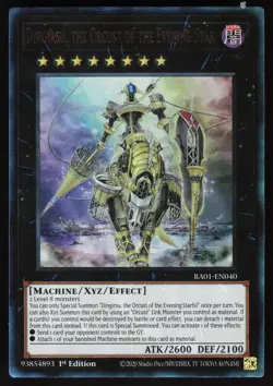 Dingirsu, the Orcust of the Evening Star (PUR) RA01-EN040 Yugioh TCG Card NM - Image 1