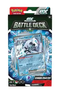 Pokemon TCG Trading Cards EX Battle Decks Chien-Pao EX (60-Card Deck Deck+) - Image 1