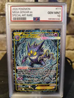Pokemon 2026 Card M.Gengar EX SAR Signed UV Italian Artist F.C 1 Of 33 - Image 1