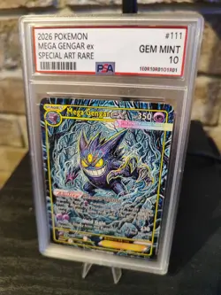 Pokemon 2026 Card M.Gengar EX SAR Signed UV Italian Artist F.C 1 Of 33 - Image 2