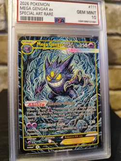 Pokemon 2026 Card M.Gengar EX SAR Signed UV Italian Artist F.C 1 Of 33 - Image 3