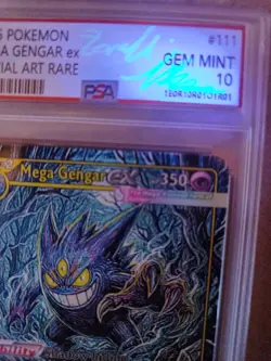 Pokemon 2026 Card M.Gengar EX SAR Signed UV Italian Artist F.C 1 Of 33 - Image 5