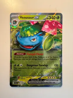 Pokemon Card • Venusaur ex • Stellar Crown 001/142 • RR • ENG • MINT - Image 1
