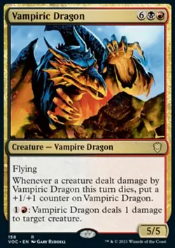 MTG Vampiric Dragon (158) Innistrad Crimson Vow Commander NM - Image 1