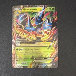 Pokemon M Heracross EX Ultra Rare Holo XY-Furious Fists 5/111 220 HP Mega - Image 3