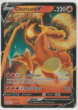 Pokemon TCG Charizard V Ultra Rare Holo SWSH09: Brilliant Stars (SWSH09) - Image 1
