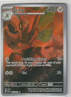 SV03: Obsidian Flames Pokemon TCG Scizor (OBF) 205/197 Near Mint NM - Image 1